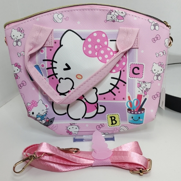 Hello Kitty Handbags - Hello Kitty Cross Body Bag 8"X7"